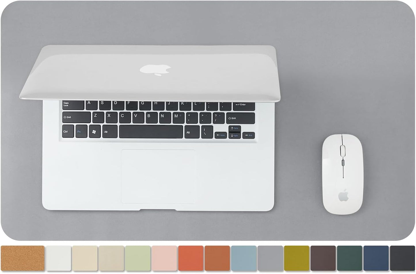 Cork Desk Mat - Dual-Sided Desk Pad for Office and Home - Desk Organization and Accessories - Ideal for Large Mouse Pad and Desk Mats on Top of Desks(Light Green,80Cmx 40Cm)