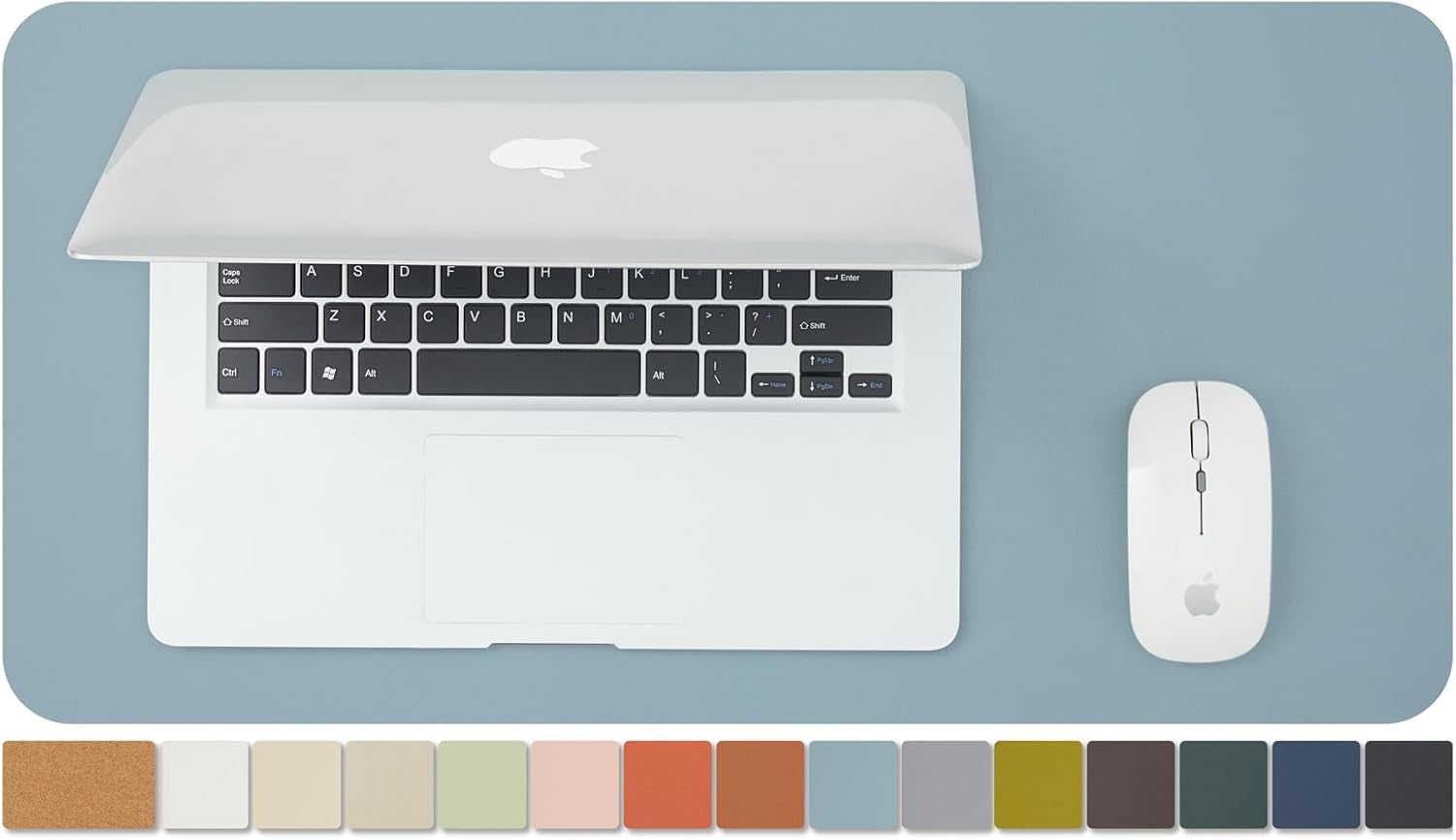 Cork Desk Mat - Dual-Sided Desk Pad for Office and Home - Desk Organization and Accessories - Ideal for Large Mouse Pad and Desk Mats on Top of Desks(Light Green,80Cmx 40Cm)