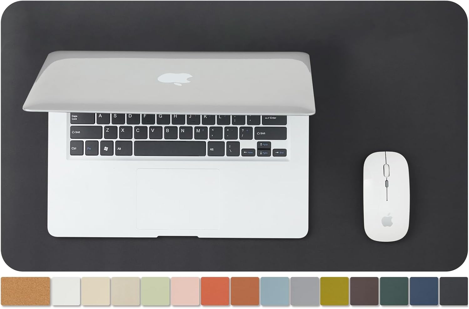 Cork Desk Mat - Dual-Sided Desk Pad for Office and Home - Desk Organization and Accessories - Ideal for Large Mouse Pad and Desk Mats on Top of Desks(Light Green,80Cmx 40Cm)