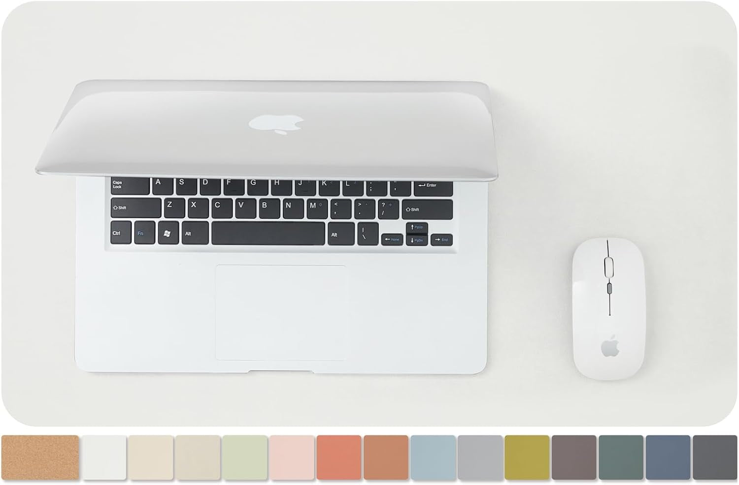 Cork Desk Mat - Dual-Sided Desk Pad for Office and Home - Desk Organization and Accessories - Ideal for Large Mouse Pad and Desk Mats on Top of Desks(Light Green,80Cmx 40Cm)