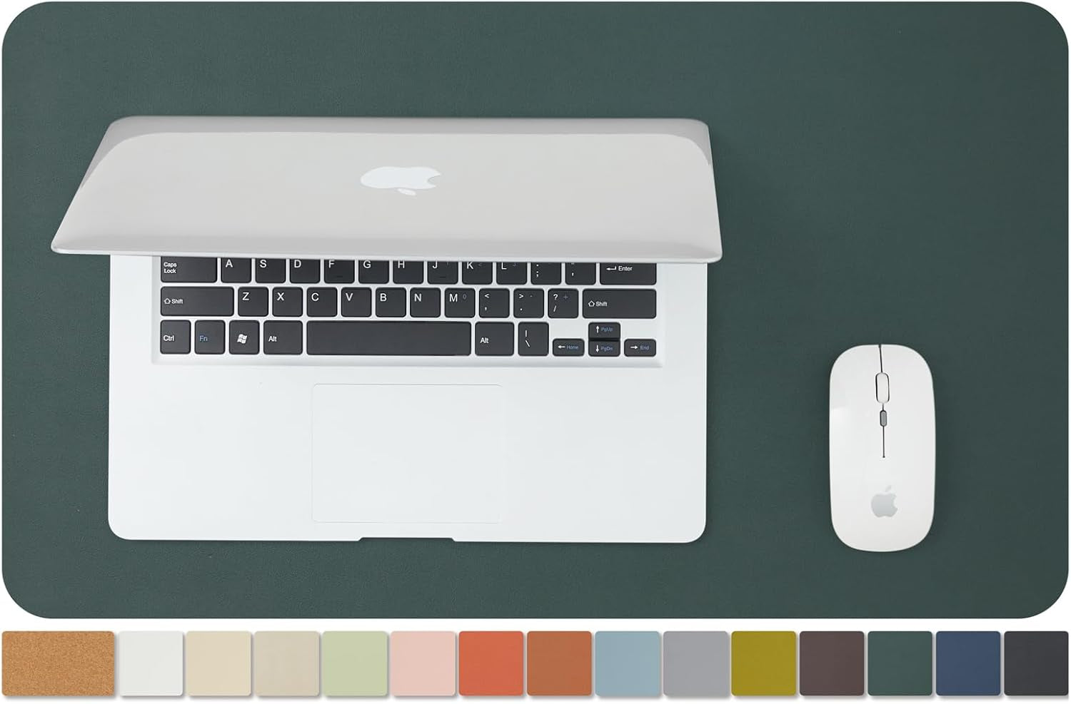 Cork Desk Mat - Dual-Sided Desk Pad for Office and Home - Desk Organization and Accessories - Ideal for Large Mouse Pad and Desk Mats on Top of Desks(Light Green,80Cmx 40Cm)