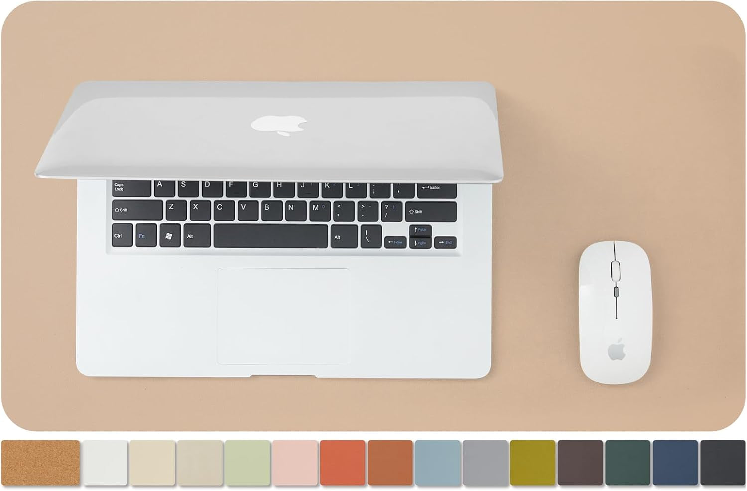 Cork Desk Mat - Dual-Sided Desk Pad for Office and Home - Desk Organization and Accessories - Ideal for Large Mouse Pad and Desk Mats on Top of Desks(Light Green,80Cmx 40Cm)