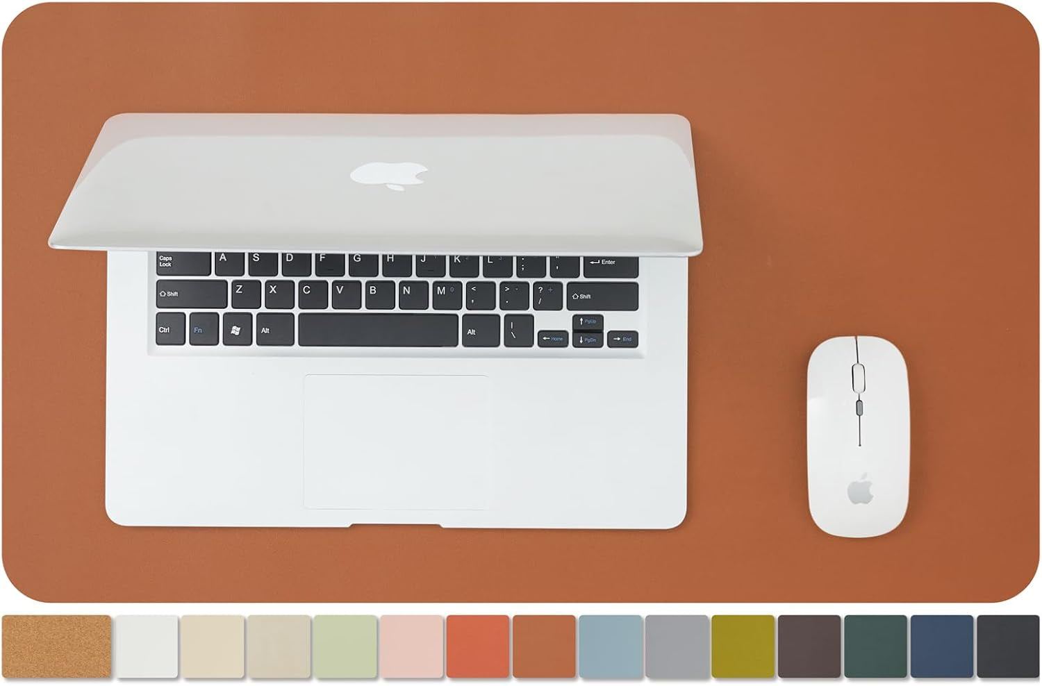 Cork Desk Mat - Dual-Sided Desk Pad for Office and Home - Desk Organization and Accessories - Ideal for Large Mouse Pad and Desk Mats on Top of Desks(Light Green,80Cmx 40Cm)
