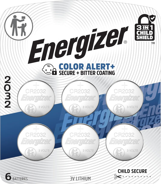 2032 Batteries (6 Pack), 3V Lithium Coin Batteries