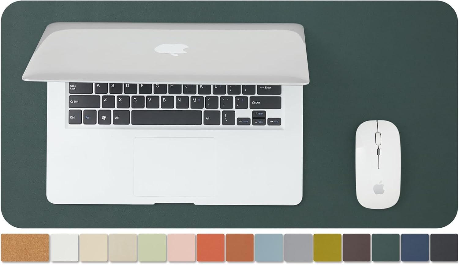 Cork Desk Mat - Dual-Sided Desk Pad for Office and Home - Desk Organization and Accessories - Ideal for Large Mouse Pad and Desk Mats on Top of Desks(Light Green,80Cmx 40Cm)