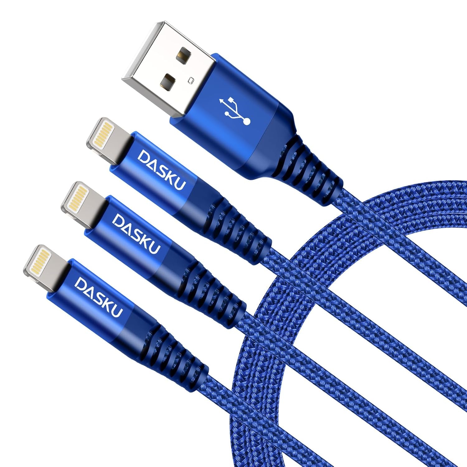 10 Ft Iphone Charger Cord 3Pack Long Mfi Certified Lightning Cable 10 Feet Braided USB Iphone Charging Cord with Apple Iphone 14 13 12 11 Pro Max XS XR X 8 7 6 5 plus Ipad