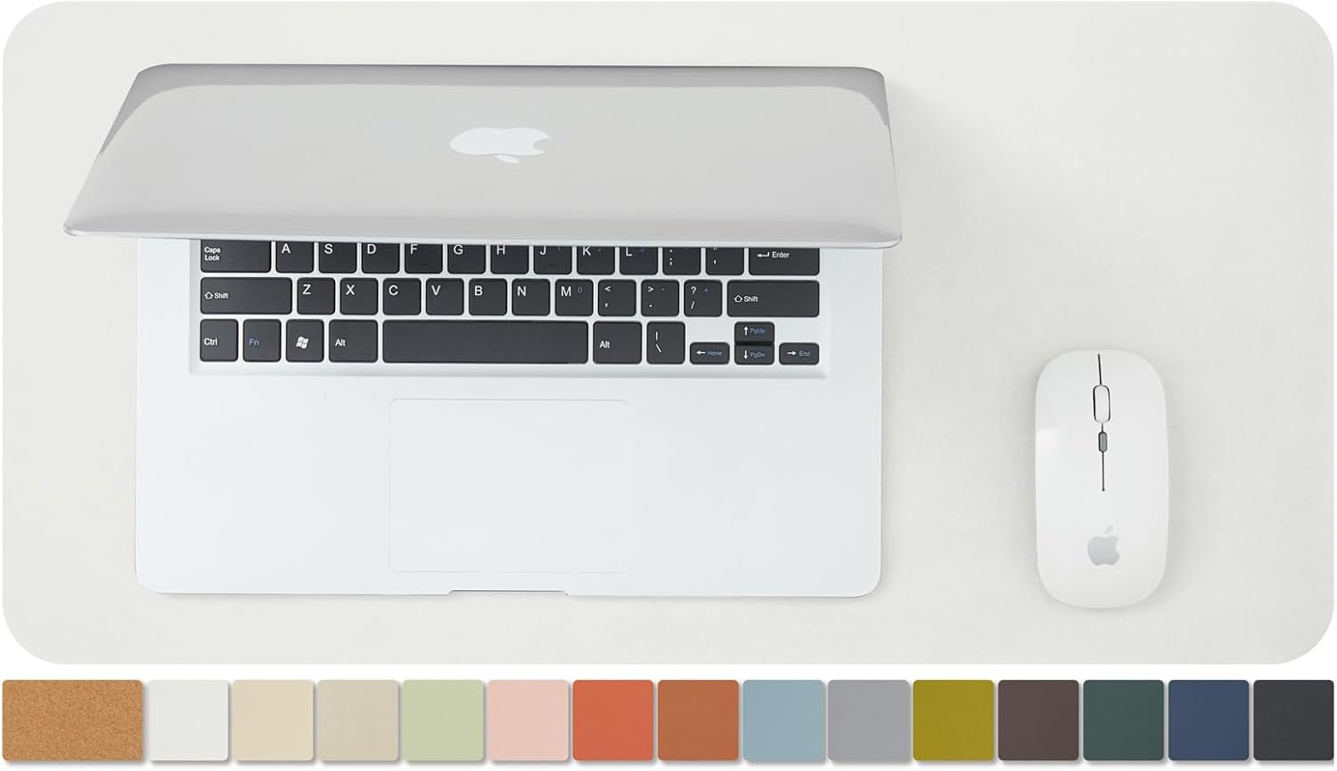 Cork Desk Mat - Dual-Sided Desk Pad for Office and Home - Desk Organization and Accessories - Ideal for Large Mouse Pad and Desk Mats on Top of Desks(Light Green,80Cmx 40Cm)