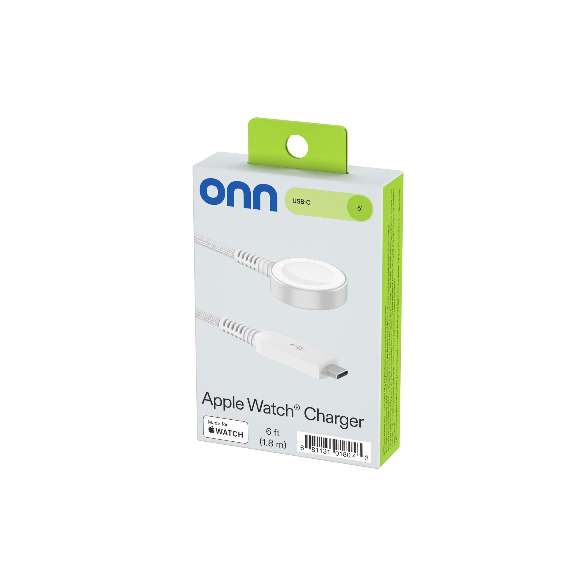 . Apple Watch Series 6FT USB-C Smart Watch Charger, White