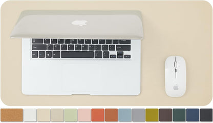 Cork Desk Mat - Dual-Sided Desk Pad for Office and Home - Desk Organization and Accessories - Ideal for Large Mouse Pad and Desk Mats on Top of Desks(Light Green,80Cmx 40Cm)