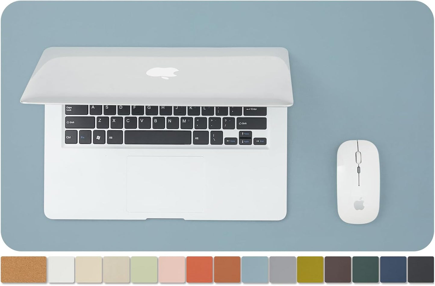 Cork Desk Mat - Dual-Sided Desk Pad for Office and Home - Desk Organization and Accessories - Ideal for Large Mouse Pad and Desk Mats on Top of Desks(Light Green,80Cmx 40Cm)
