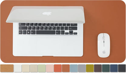 Cork Desk Mat - Dual-Sided Desk Pad for Office and Home - Desk Organization and Accessories - Ideal for Large Mouse Pad and Desk Mats on Top of Desks(Light Green,80Cmx 40Cm)