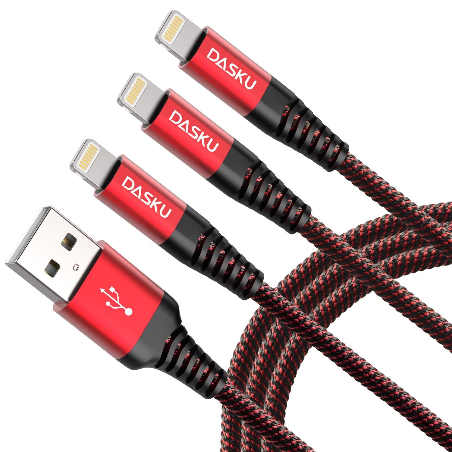 10 Ft Iphone Charger Cord 3Pack Long Mfi Certified Lightning Cable 10 Feet Braided USB Iphone Charging Cord with Apple Iphone 14 13 12 11 Pro Max XS XR X 8 7 6 5 plus Ipad